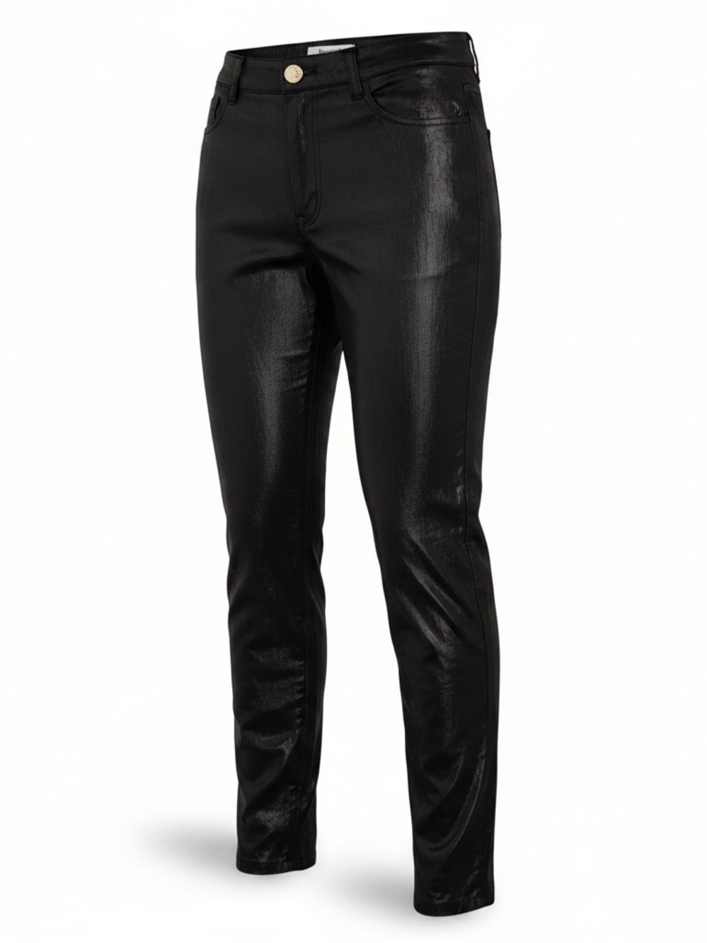 House of CB ✘ Black Wet Look Vegan Leather Skinny Pants High Rise Coated S